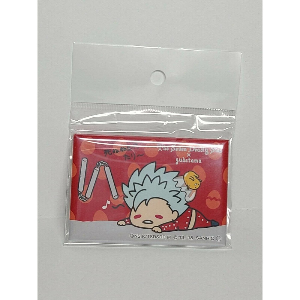 Seven Deadly Sins x Gudetama sanrio pin collaboration import from Japan